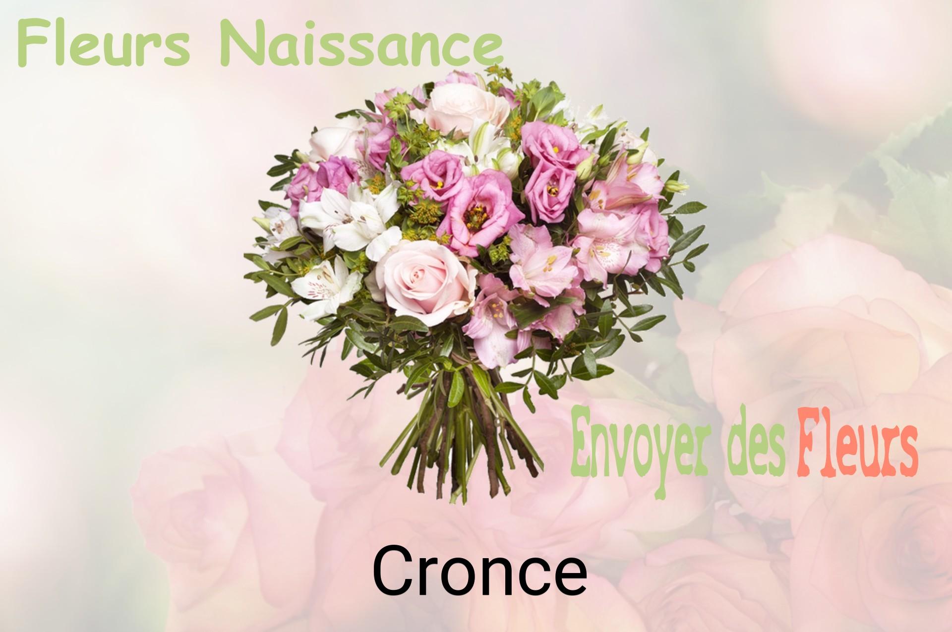 Bouquet de fleurs de naissance livré à Cronce